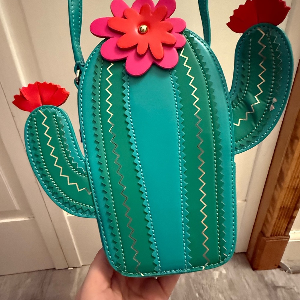 Kate Spade Teal Cactus Crossbody Bag